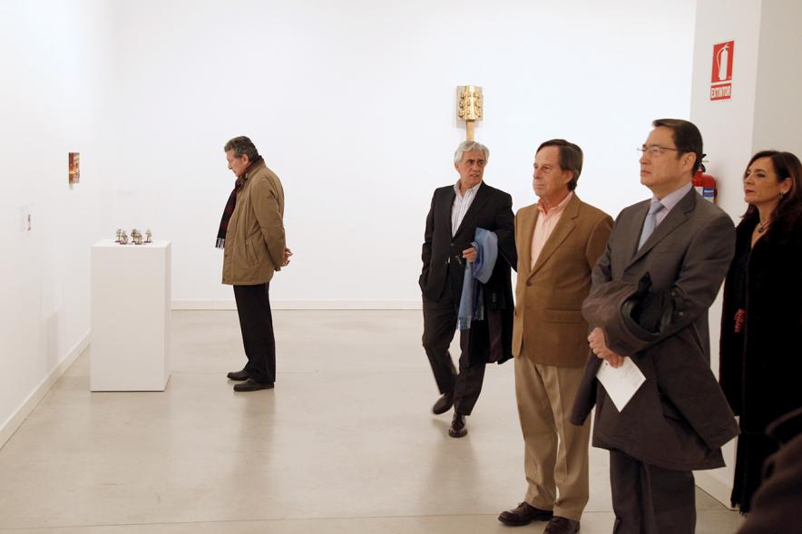 Visita Guiada a la Exposición Colección Sánchez-Ubiria - Las autoridades en la exposición.