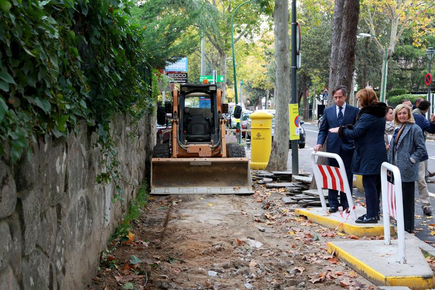 Visita a Obras de Mejora en El Soto y en La Moraleja - Imagen de las obras que se están realizando.