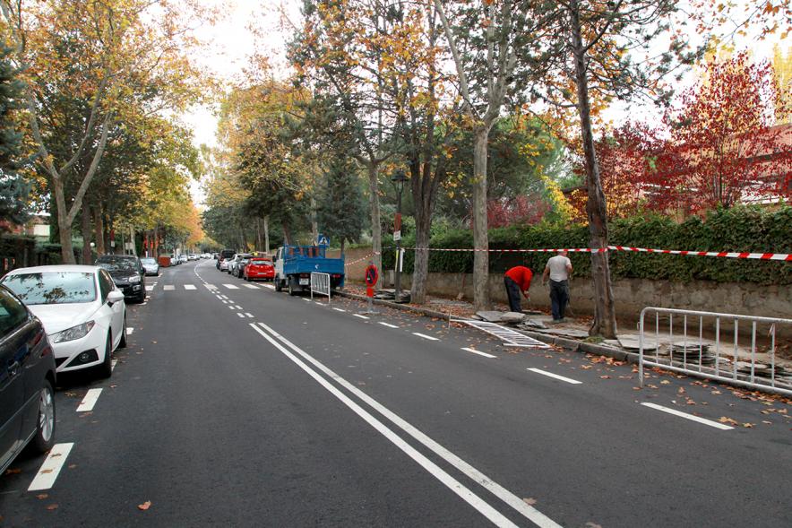 Visita a Obras de Mejora en El Soto y en La Moraleja - Imagen de las obras que se están realizando.