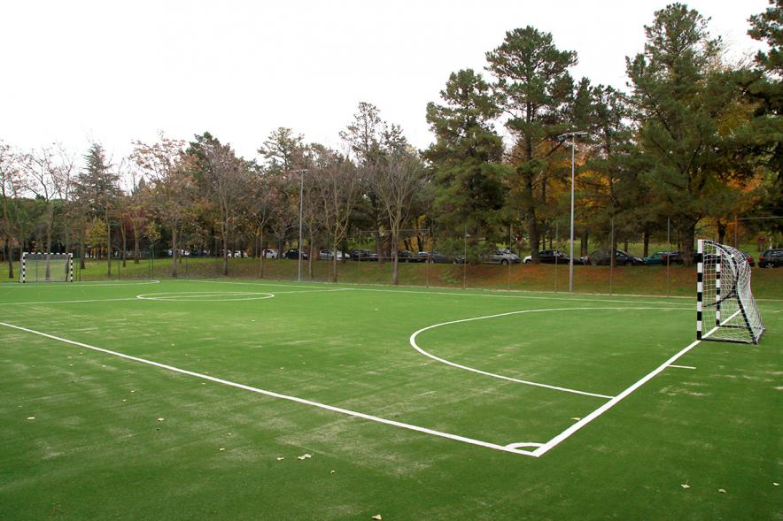 Visita a Obras de Mejora en El Soto y en La Moraleja - Imagen de un campo de futbol.
