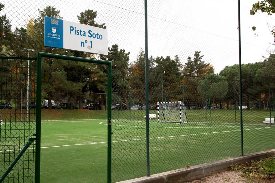 Visita a Obras de Mejora en El Soto y en La Moraleja - Imagen de un campo de futbol.