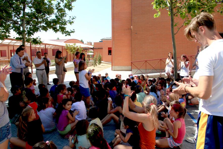 Niños durante el evento