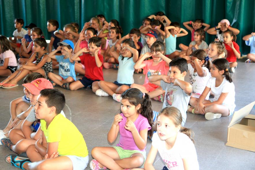 Niños durante el evento