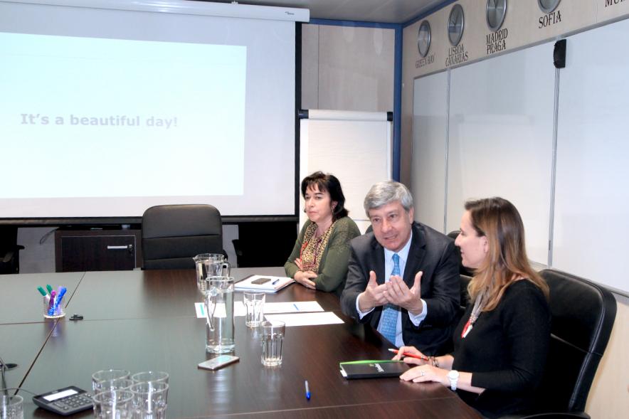 Visita a Schreiber International - Imagen de un directivo de la empresa Schreiber International.