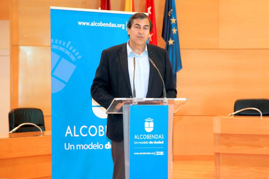 Concejal por PP Fernando Martínez durante su discurso
