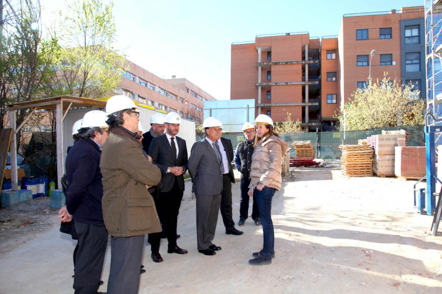 Delegación durante la visita