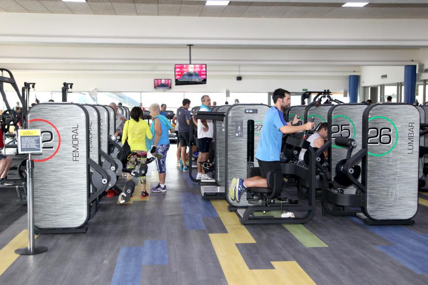 Visita Nueva Sala Fitness C.D. Valdelasfuentes -  Imagen de la sala ‘fitness’ de la Ciudad Deportiva Valdelasfuentes con su nuevo equipamiento.