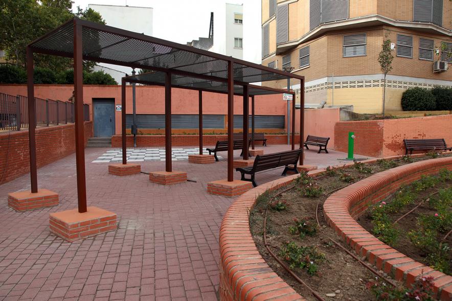 Visita a Obras de Parque Canarias y Parque Calle Salamanca - Panorámica  de la zona remodelada.