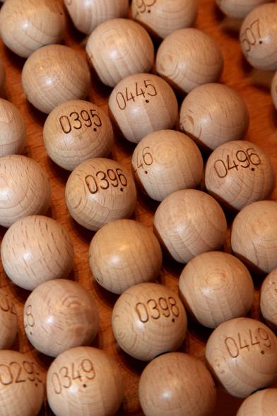 Bolas para el sorteo.