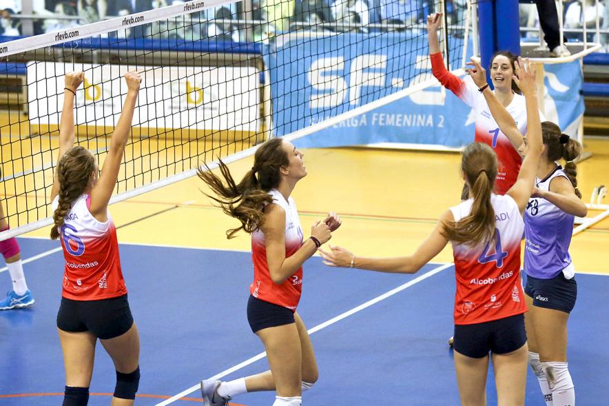 Partido de Voleibol Superliga Feel Volley Alcobendas - Naturhouse Ciudad de Logroño - Imagen de un momento del partido.