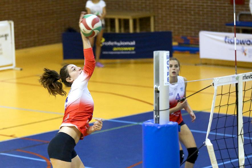 Partido de Voleibol Superliga Feel Volley Alcobendas - Naturhouse Ciudad de Logroño - Imagen de un momento del partido.