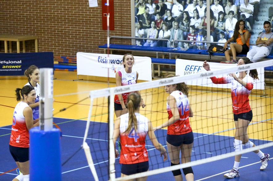 Partido de Voleibol Superliga Feel Volley Alcobendas - Naturhouse Ciudad de Logroño - Imagen de un momento del partido.