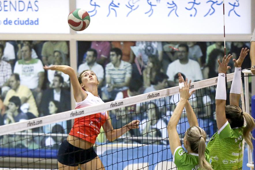 Partido de Voleibol Superliga Feel Volley Alcobendas - Naturhouse Ciudad de Logroño - Imagen de un momento del partido.