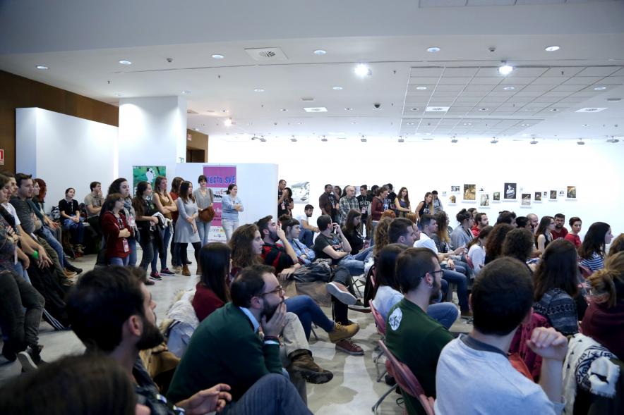 Apertura Evento Anual de Servicio Voluntario Europeo - Imagen de personas asistentes.
