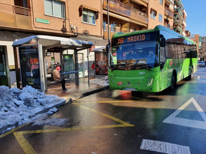 Autobús ya circulando