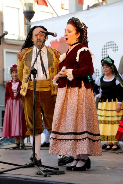 Protagonistas durante la actuación
