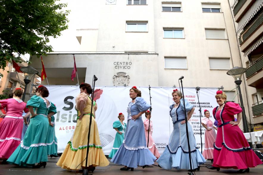 Coreografía durante la actuación