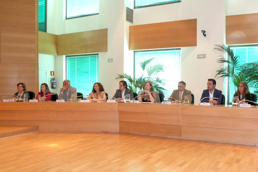 Bancada izquierda durante el pleno