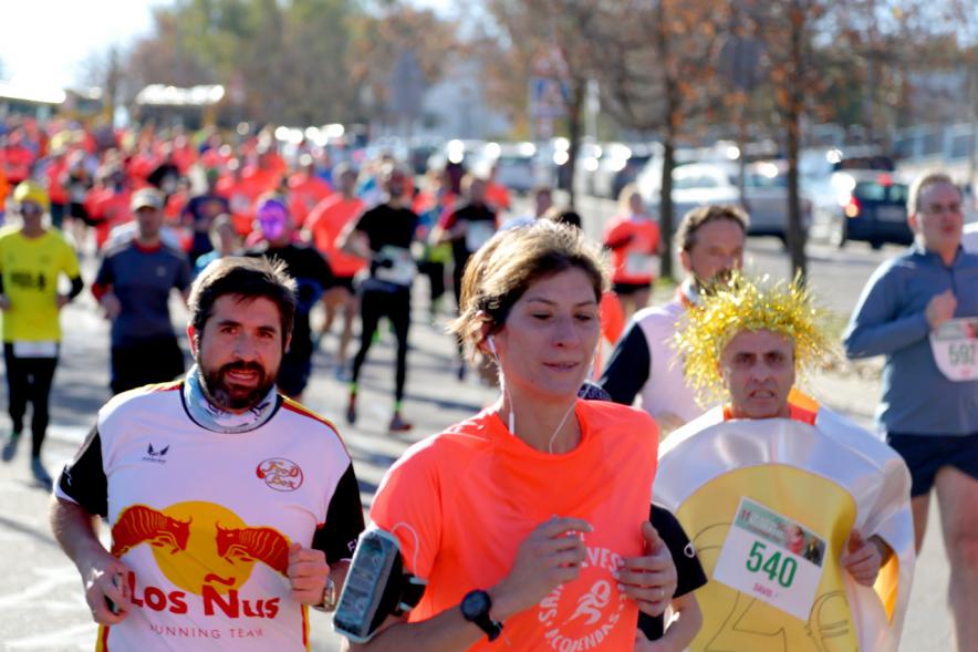 San Silvestre 2018 - Primer plano de los corredores.