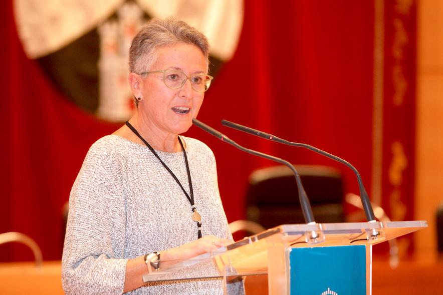 Recepción VALCUDE Alcobendas - Campeones de España - Discurso de una entrenadora del equipo.