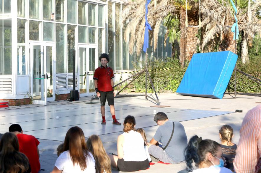 Imagina en los Parques - Imagen de un momento de una actuación.
