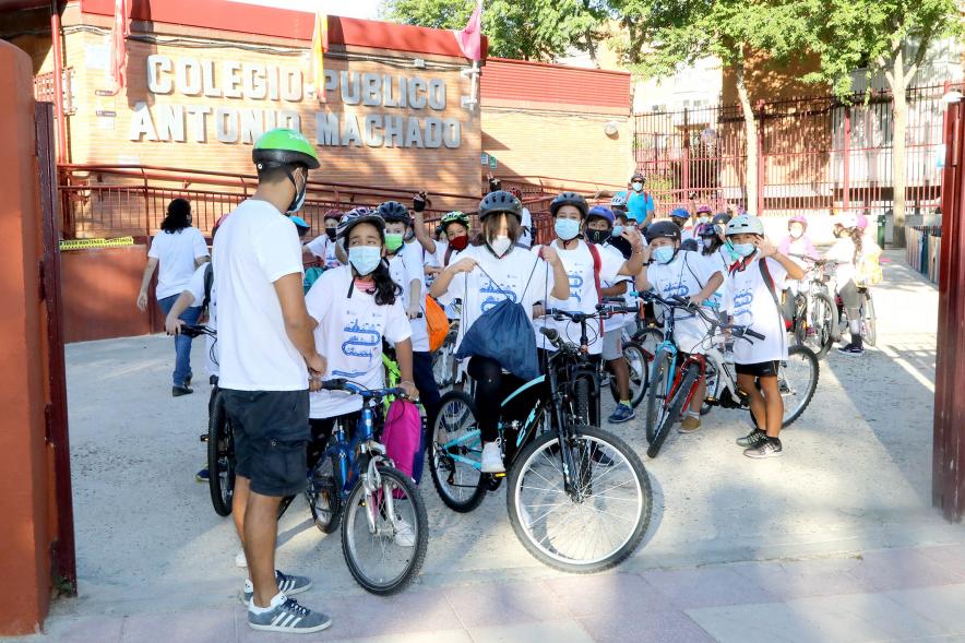 Participantes en bicicleta