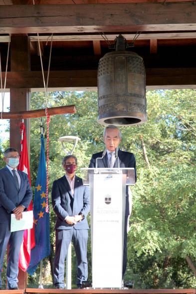 Día Internacional de la Paz -  Imagen de un momento de la intervención del embajador de Japón en España, Kenji Hiramatsu.