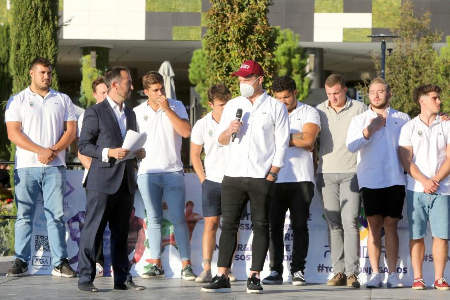Alcobendas Rugby Club senior durante discurso