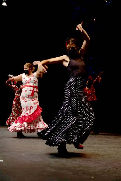 Detalle bailando sevillanas