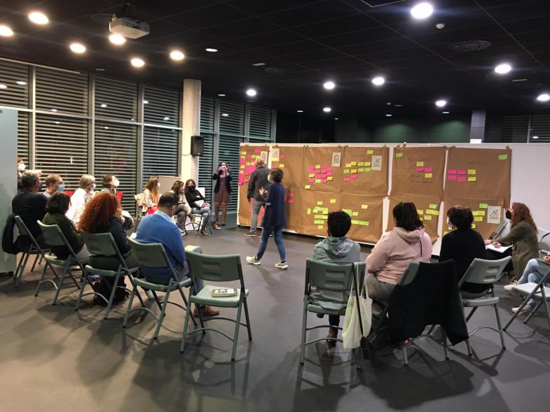 Foro AMPAS - Imagen panorámica del espacio Cubo del Centro Miguel Delibes, donde se celebra la reunión. 