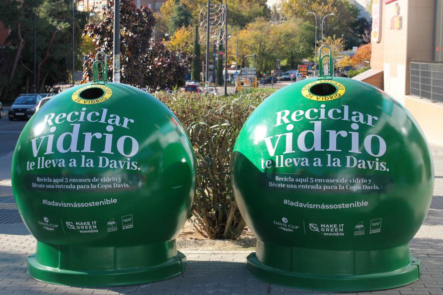  Presentación Campaña EcoVidrio - Copa Davis - Imagen de los nuevos contenedores.