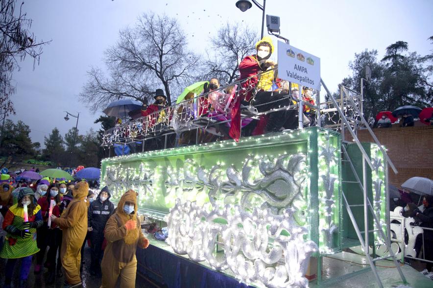 Cabalgata de Reyes 2022 -  Imagen de la carroza del AMPA de Valdepalitos que participa en la Cabalgata.