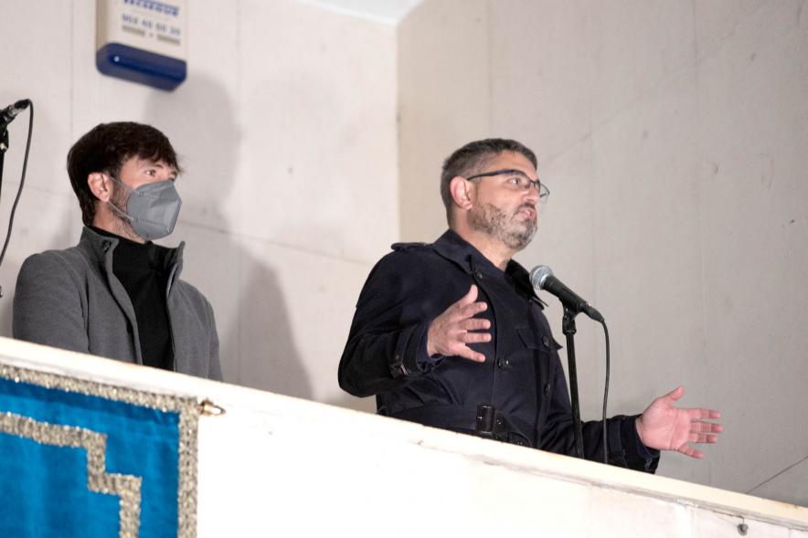 Pregón de las Fiestas Virgen de la Paz 2022 - Imagen del vice alcalde con David Otero.