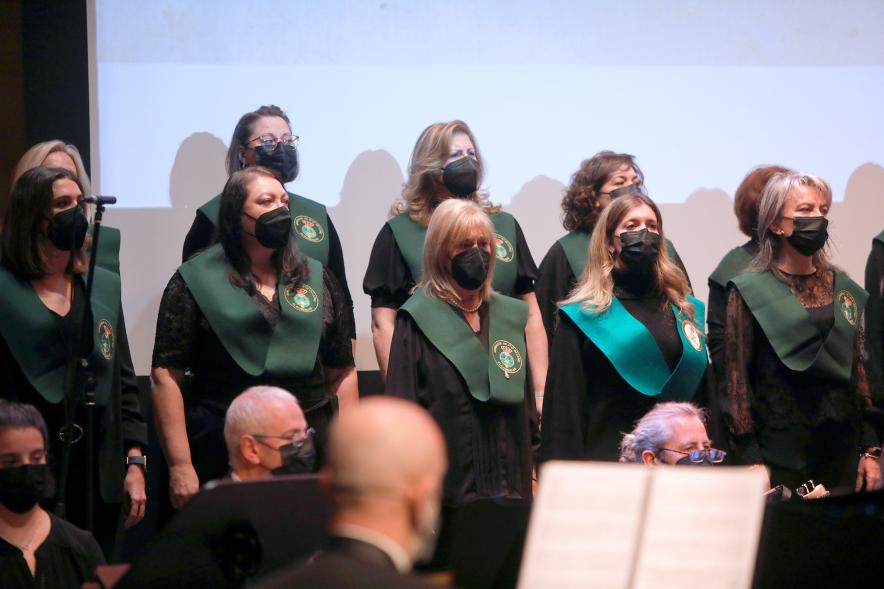 Presentación de las Fiestas Virgen de la Paz 2022 - Imagen de un momento de la actuación del Coro de la Fundación Veinticuatro de Enero.