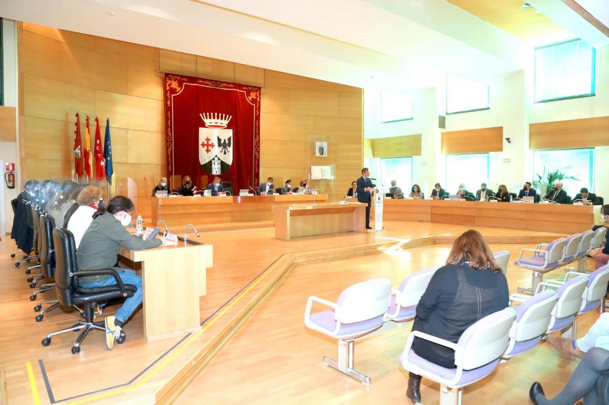 Salón de plenos en el Debate Estado de la Ciudad