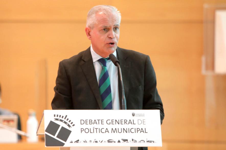 Concejal por VOX Fernando Montenegro durante su ponencia