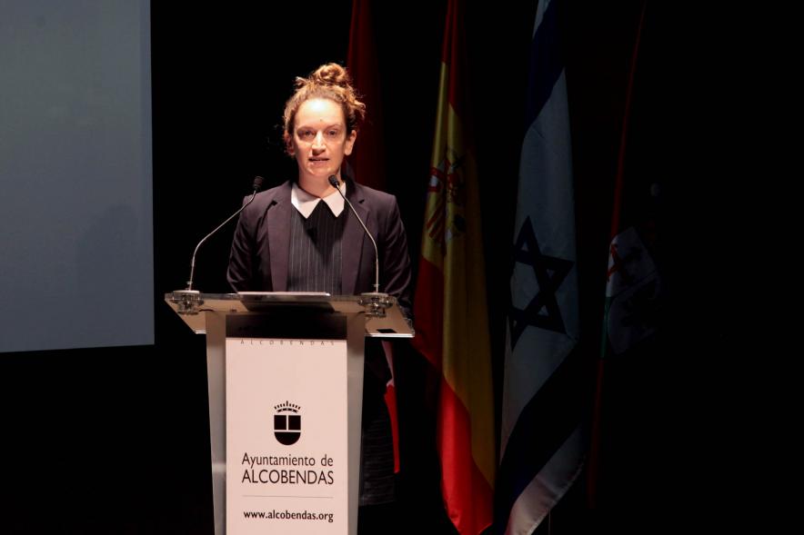  Acto Día de la Memoria del Holocausto 2022 - Primer plano de  Noa Hakim, portavoz de la embajada de Israel.