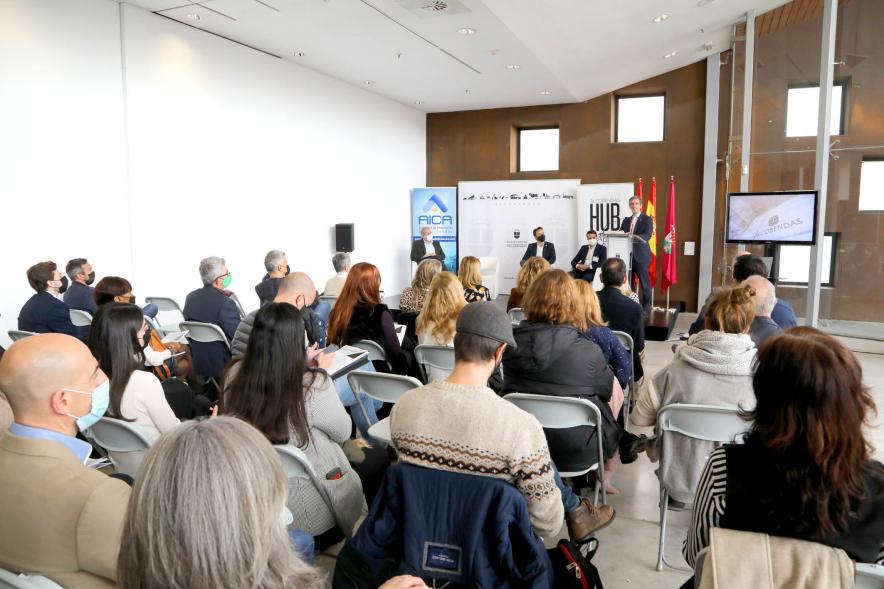 Bienvenida a Nuevas Empresas a Alcobendas -  Imagen panorámica de la sala donde se celebra el acto.