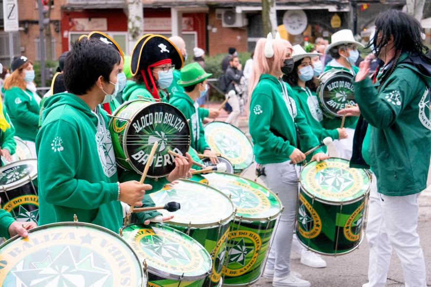 Desfile de Carnaval 2022 -  Imagen de la tamborada. 