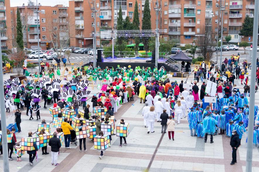Desfile de Carnaval 2022 - Cenital del desfile de carnaval.
