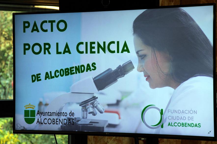Pacto por la Ciencia - Imagen publicidad del evento, una iniciativa impulsada por la Fundación Ciudad de Alcobendas.