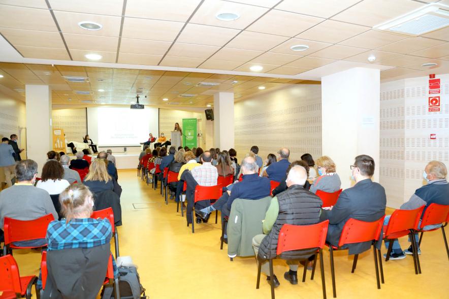 Detalle plano entero participante a la presentación Programa de voluntariado