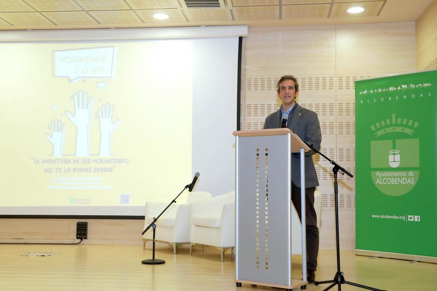 Alcalde Aitor Retolaza en la Presentación del Programa de Voluntariado