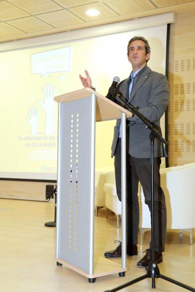 Alcalde Aitor Retolaza en la Presentación del Programa de Voluntariado