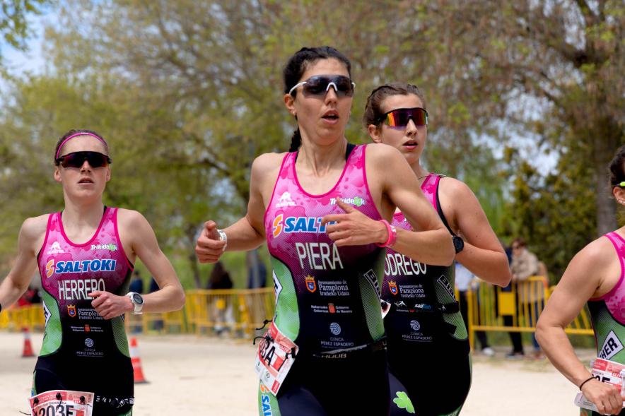  Campeonato de España de Duatlón - Imagen de un momento de la carrera a pie femenina.