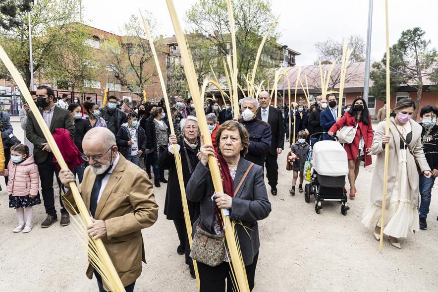 Semana Santa 2022 - Domingo de Ramos - Imagen del principio de la procesión.
