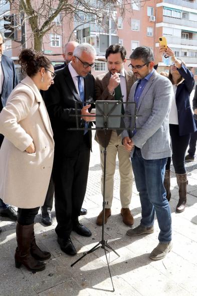 momento de la visita Consejero de Admin Local y Digitalización 