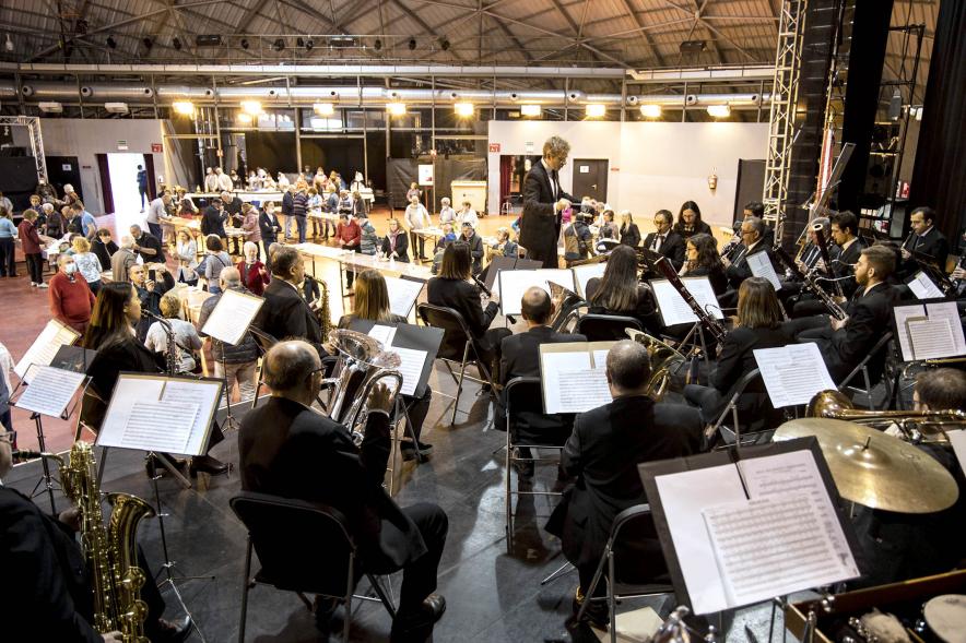 Fiesta del Dos de Mayo en La Esfera - Imagen de un momento del concierto especial a cargo de la Banda Municipal.