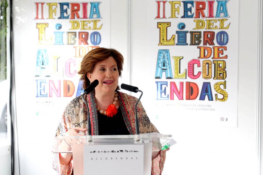 Entrega del Premio Bachiller Alonso López - Imagen del discurso de Rosario Tamayo, concejal