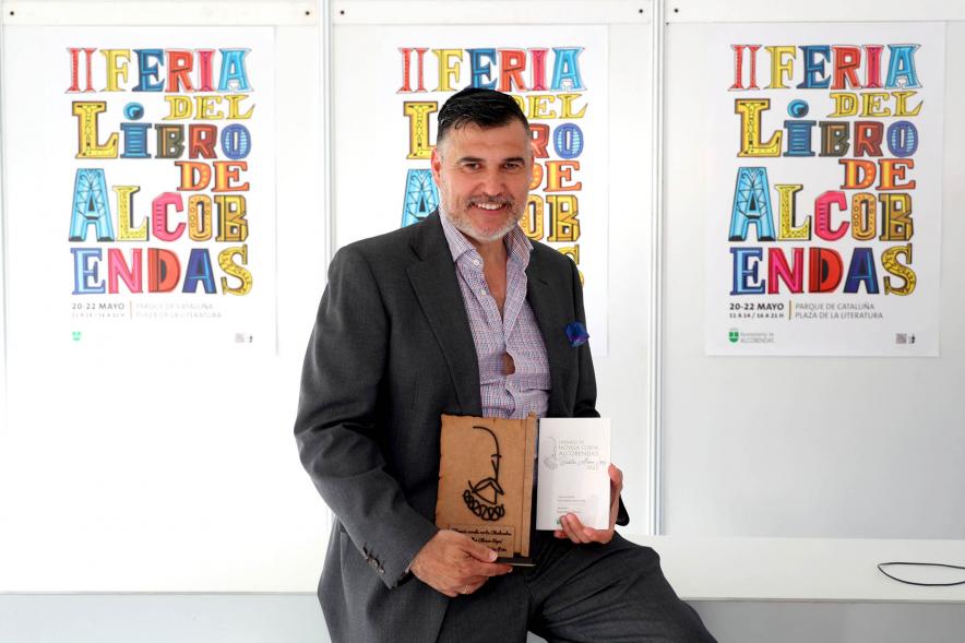 Entrega del Premio Bachiller Alonso López - Primer plano de Juan Manuel Sainz,  ganador del premio.